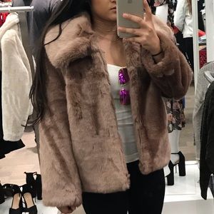 Faux fur jacket
